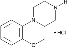 1-(2-Methoxyphenyl)piperazine (hydrochloride) 化学構造