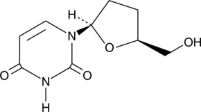 2′,3′-Dideoxyuridine Chemical Structure