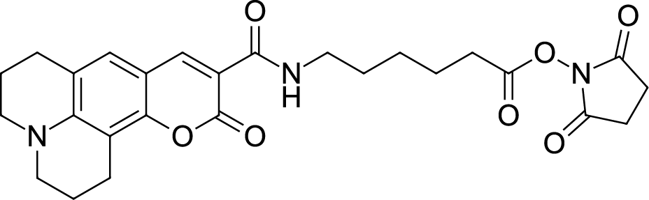 Coumarin 343 X NHS ester Chemical Structure