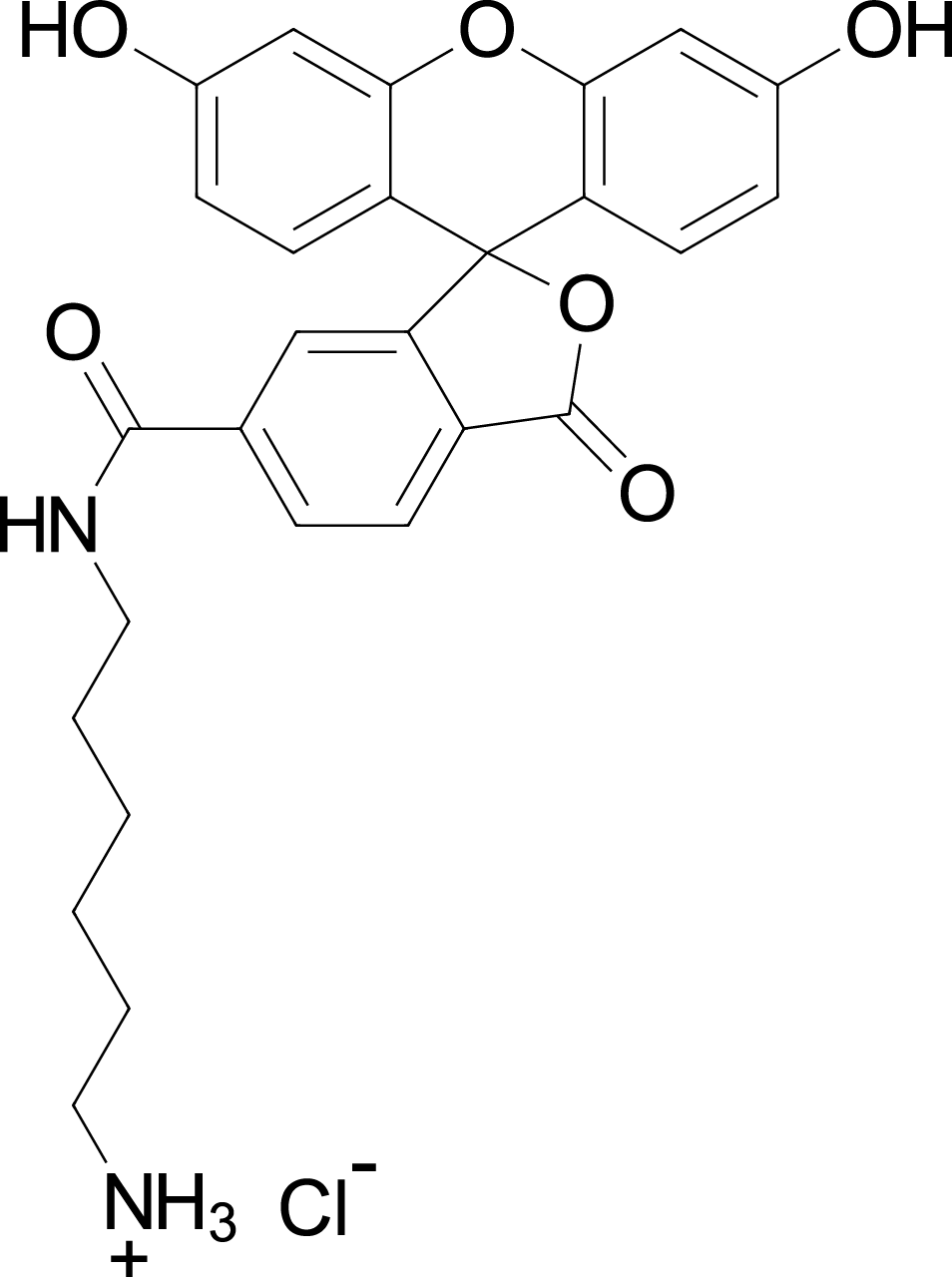 FAM amine, 6-isomer Chemical Structure