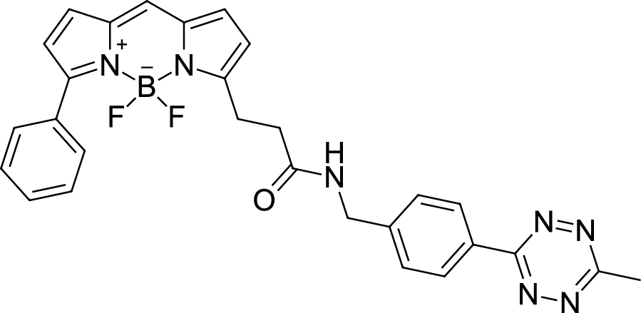 BDP R6G tetrazine Chemical Structure