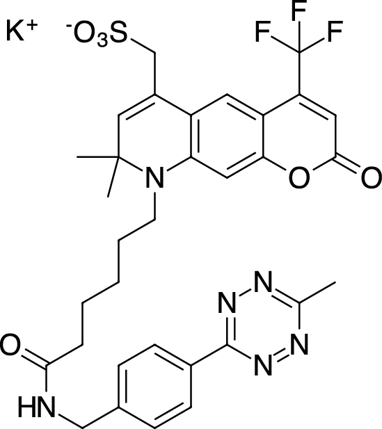 AF430 tetrazine Chemical Structure