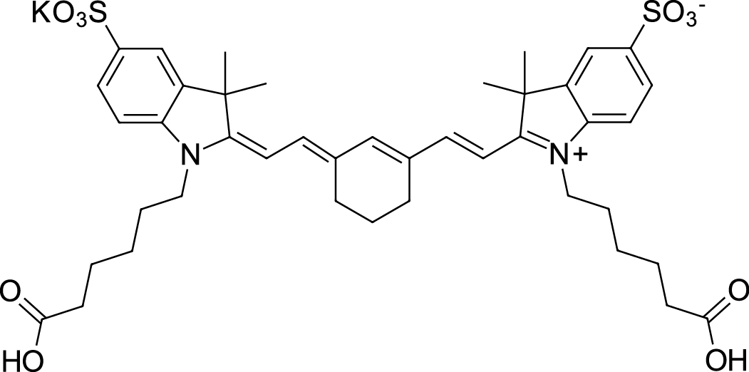 sulfo-Cyanine7 dicarboxylic acid التركيب الكيميائي