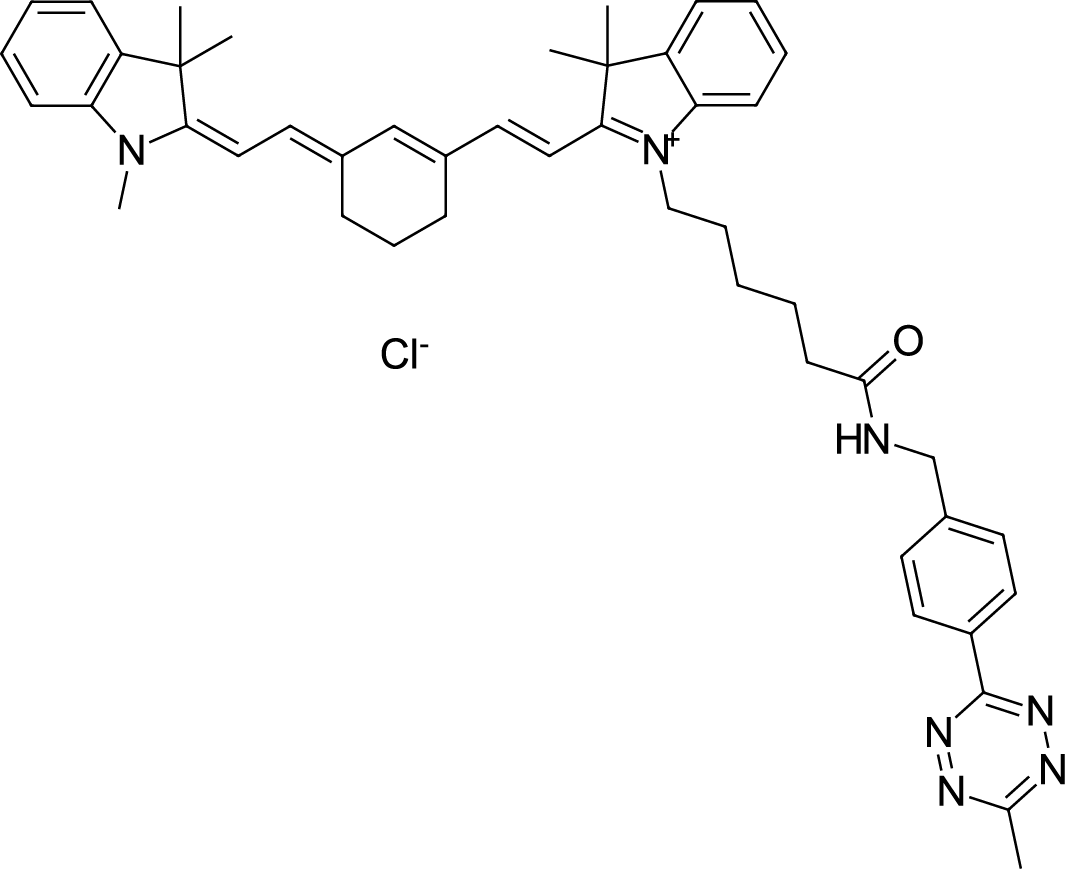 Cyanine7 tetrazine Chemical Structure