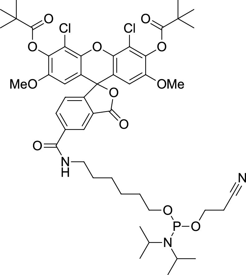 JOE phosphoramidite, 5-isomer Chemical Structure