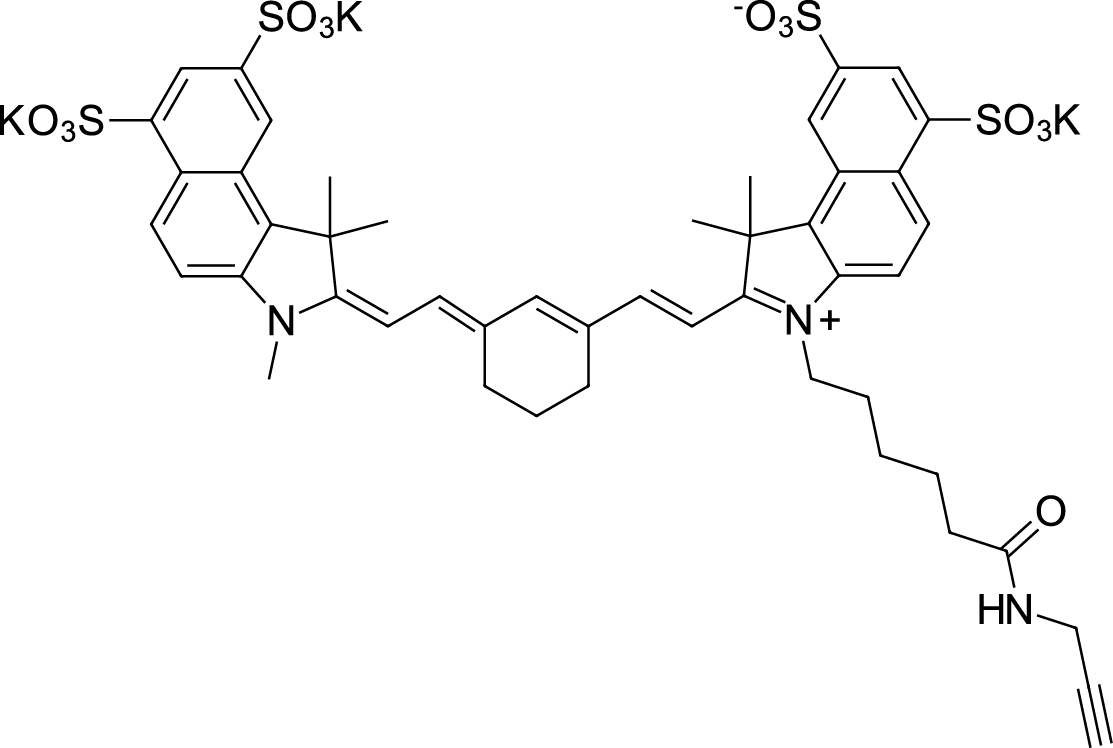 Sulfo-Cyanine7.5 alkyne Chemische Struktur