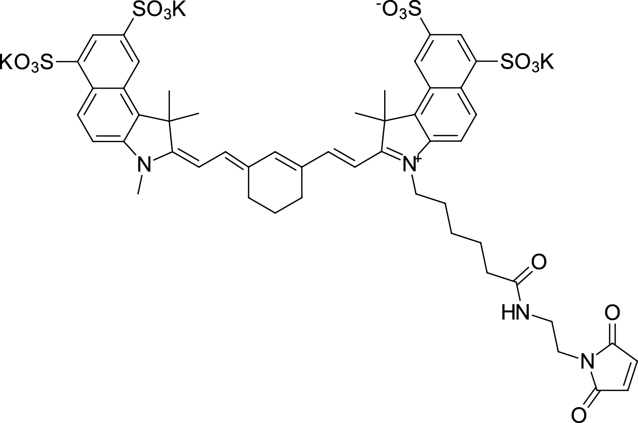 sulfo-Cyanine7.5 maleimide Chemical Structure