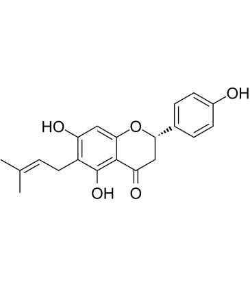 (2S)-6-Prenylnaringenin Chemical Structure