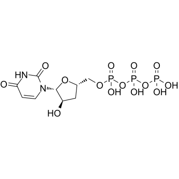 3'-Deoxyuridine-5'-triphosphate Chemische Struktur