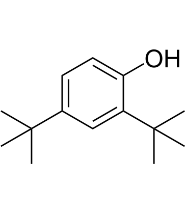 2,4-Di-tert-butylphenol Chemische Struktur