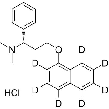 Dapoxetine-D7 hydrochloride Chemical Structure