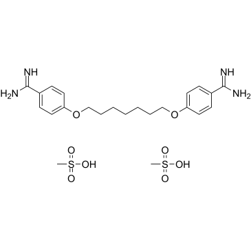 Heptamidine dimethanesulfonate التركيب الكيميائي