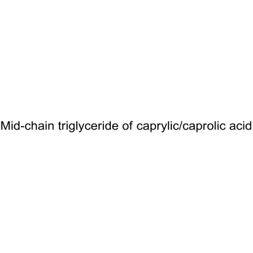 Mid-chain triglyceride of caprylic/caprolic acid Chemical Structure