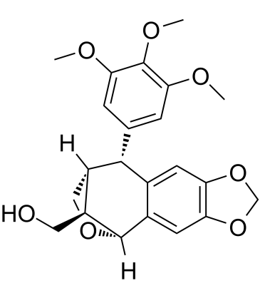 Neoanhydropodophyllol 化学構造