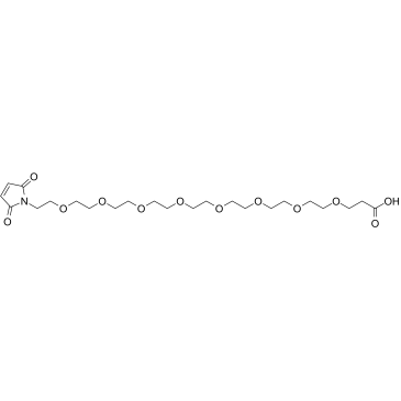 Mal-PEG8-acid Chemische Struktur