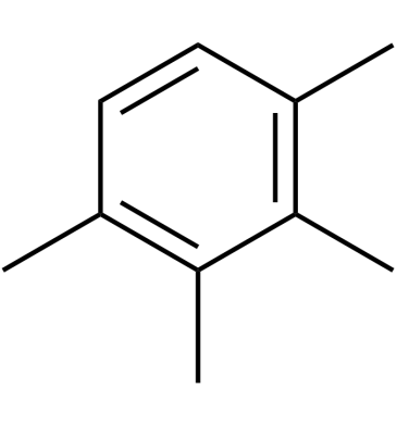 1,2,3,4-Tetramethylbenzene Chemical Structure