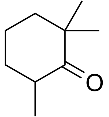 2,2,6-Trimethylcyclohexanone Chemische Struktur