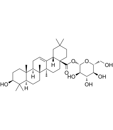 Oleanolic acid 28-O-β-D-glucopyranoside Chemical Structure