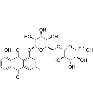 Chrysophanol-1-O-β-gentiobioside التركيب الكيميائي