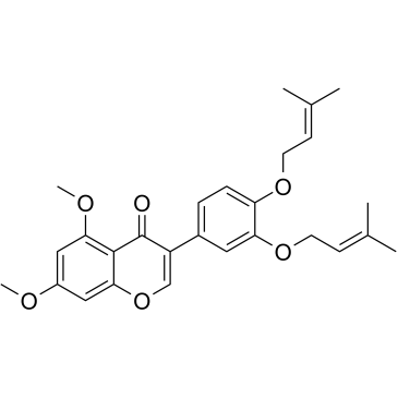 Glabrescione B التركيب الكيميائي