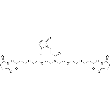 N-Mal-N-bis(PEG2-NHS ester) Chemische Struktur