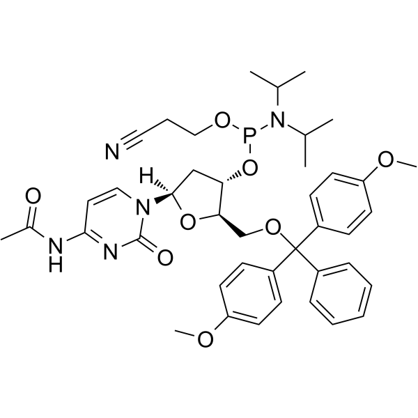 DMT-dC(ac) Phosphoramidite  Chemical Structure