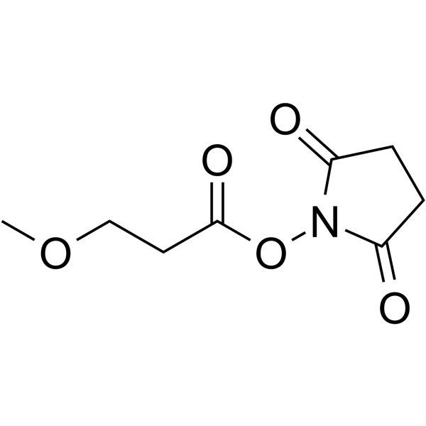 m-PEG1-NHS ester 化学構造