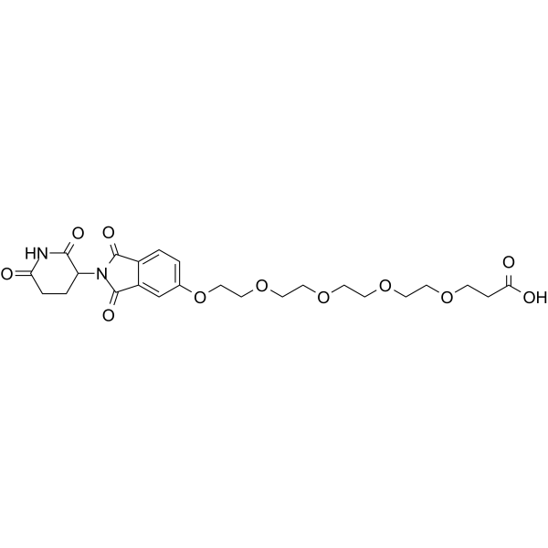 Thalidomide-PEG5-COOH  Chemical Structure