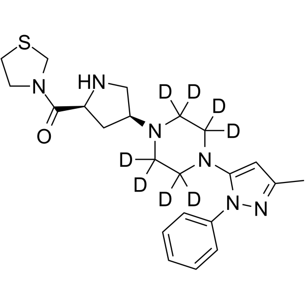 Teneligliptin D8 Chemical Structure