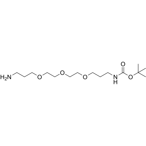 N-Boc-C1-PEG3-C3-NH2 Chemical Structure