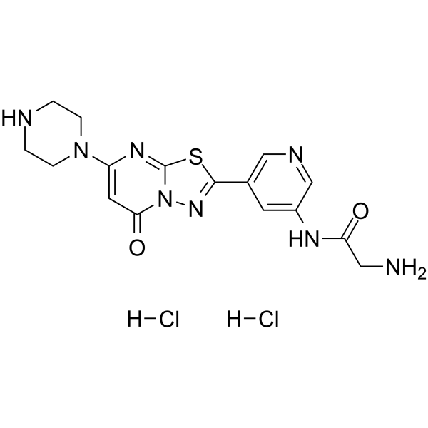 Zalunfiban dihydrochloride Chemische Struktur