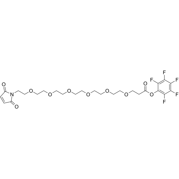 Mal-PEG6-PFP ester التركيب الكيميائي