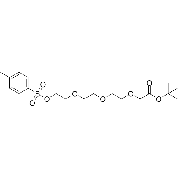 Tos-PEG3-CH2COOtBu 化学構造