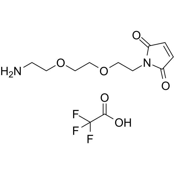 Mal-PEG2-NH2 TFA التركيب الكيميائي