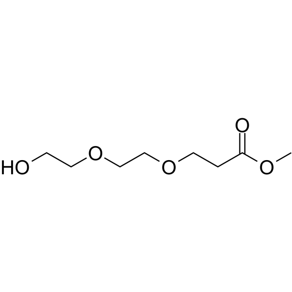 Hydroxy-PEG2-C2-methyl ester Chemische Struktur