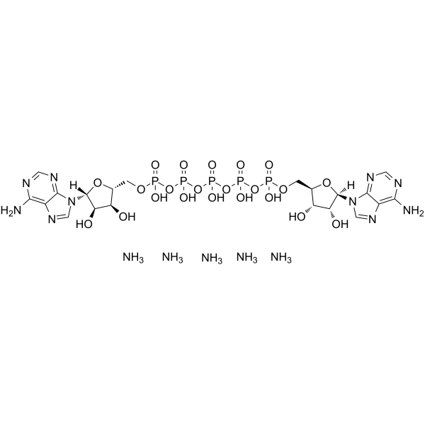 Diadenosine pentaphosphate pentaammonium Chemical Structure