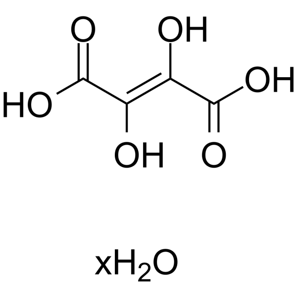 Dihydroxyfumaric acid hydrate Chemische Struktur