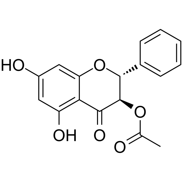 Pinobanksin 3-acetate Chemical Structure