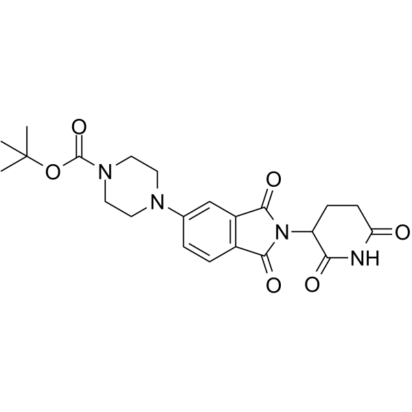 Thalidomide-piperazine-Boc 化学構造