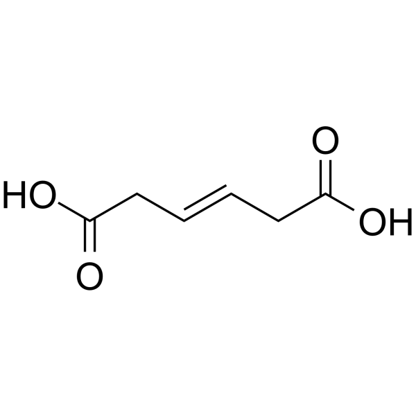 Trans-2-butene-1,4-dicarboxylic acid Chemische Struktur