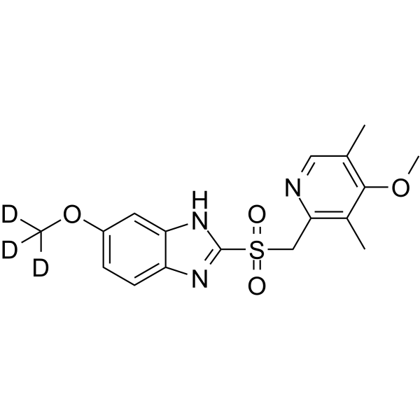 Omeprazole metabolite Omeprazole sulfone (methoxy-d3)  Chemical Structure