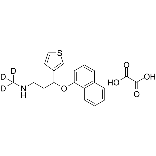 rac Duloxetine 3-Thiophene Isomer-d3 Oxalate التركيب الكيميائي