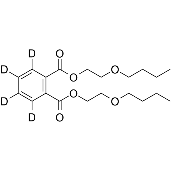 Bis(2-butoxyethyl) phthalate-d4 Chemische Struktur