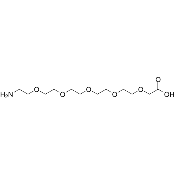 Amino-PEG5-CH2COOH 化学構造