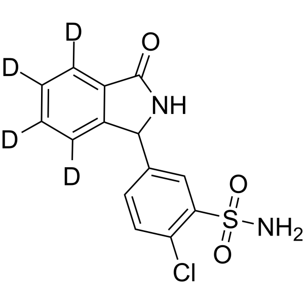 3-Dehydroxy Chlorthalidone-D4 Chemical Structure