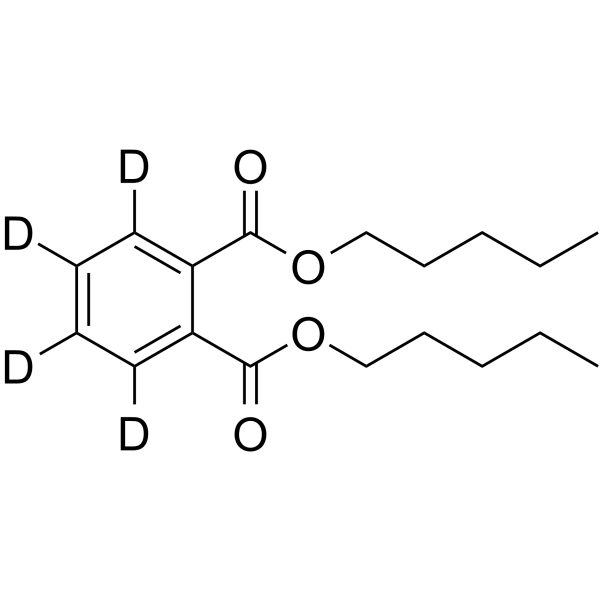 Dipentyl phthalate-3,4,5,6-d4 化学構造