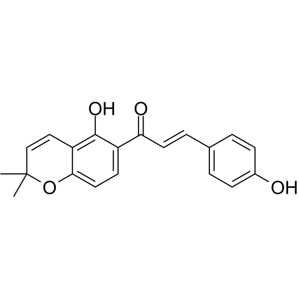 Isobavachromene Chemische Struktur