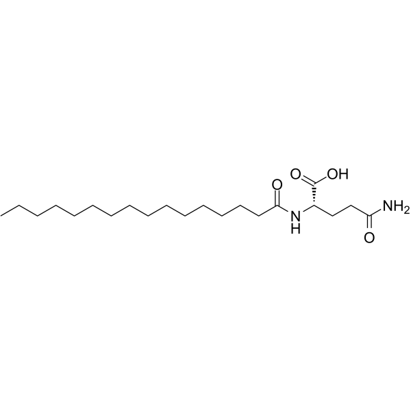 N-Palmitoyl-L-glutamine Chemische Struktur