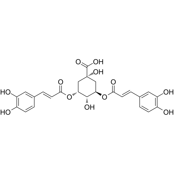 3,5-O-Dicaffeoylquinic acid Chemical Structure