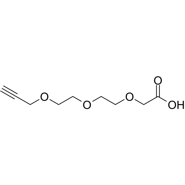 Propargyl-PEG2-CH2COOH Chemical Structure